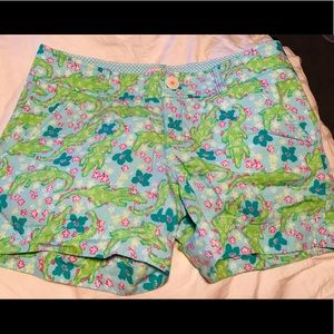 Lilly Pulitzer Gator Print Shorts.